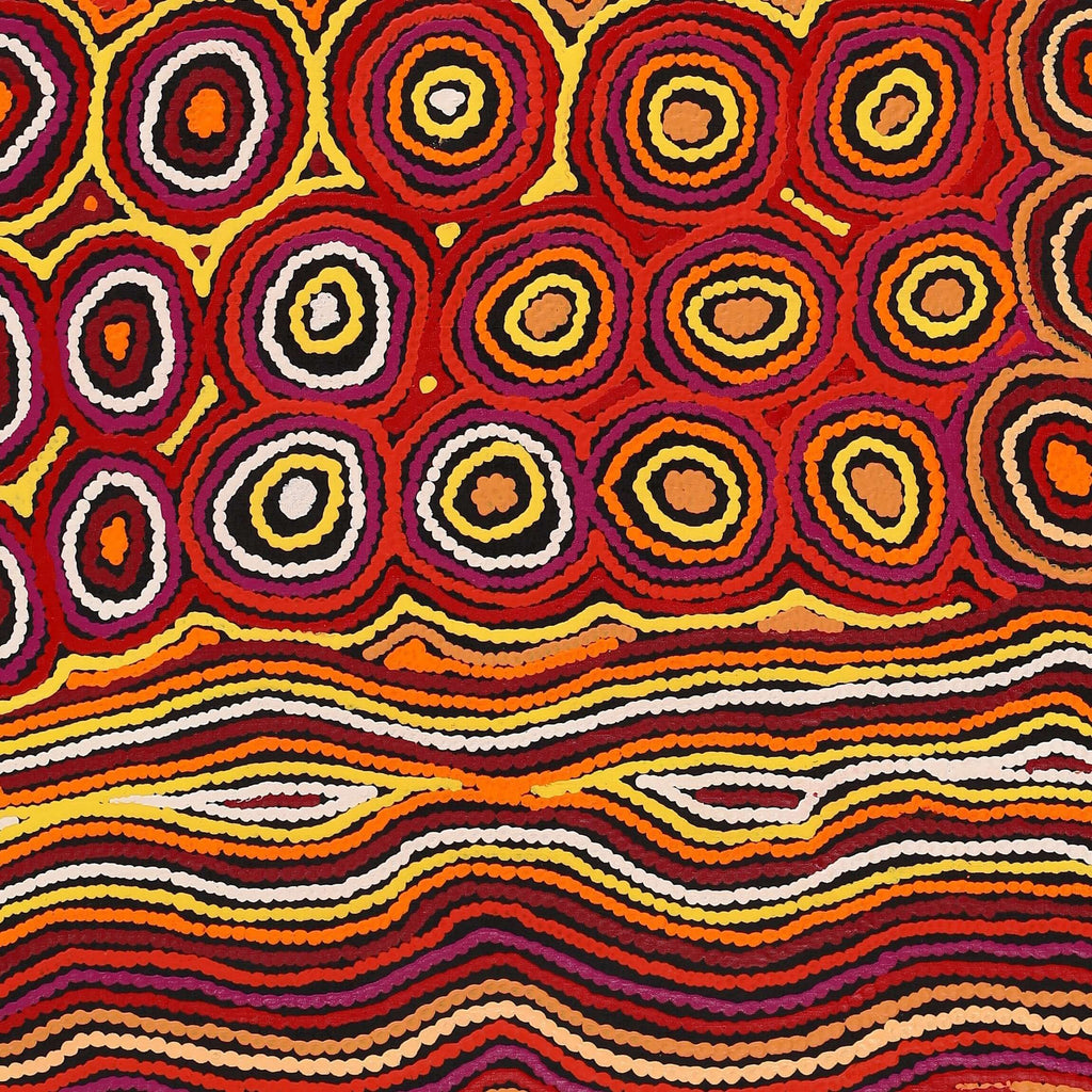 Aboriginal Artwork by Antonia Napangardi Michaels, Lappi Lappi Jukurrpa, 122x91cm - ART ARK®
