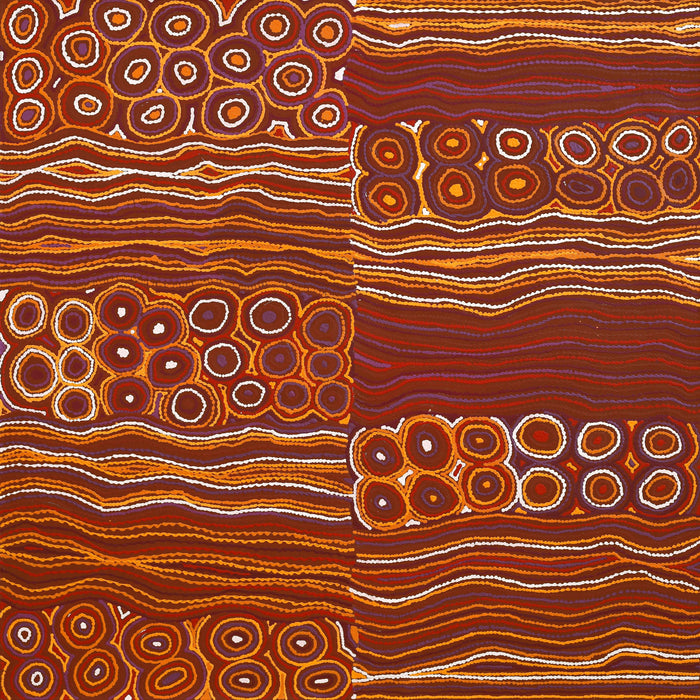 Aboriginal Art by Antonia Napangardi Michaels, Lappi Lappi Jukurrpa, 152x152cm - ART ARK®