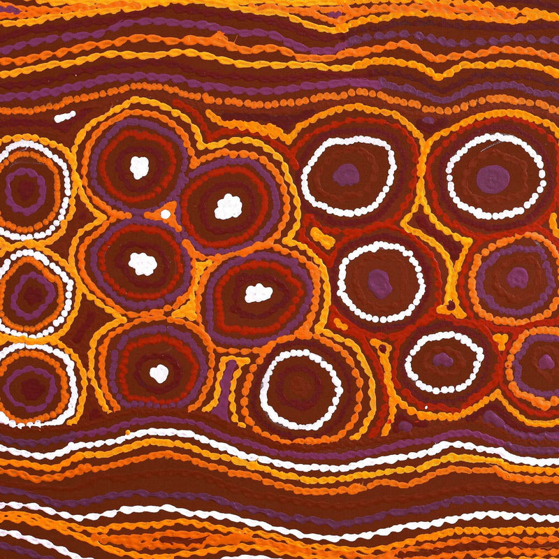 Aboriginal Art by Antonia Napangardi Michaels, Lappi Lappi Jukurrpa, 152x152cm - ART ARK®