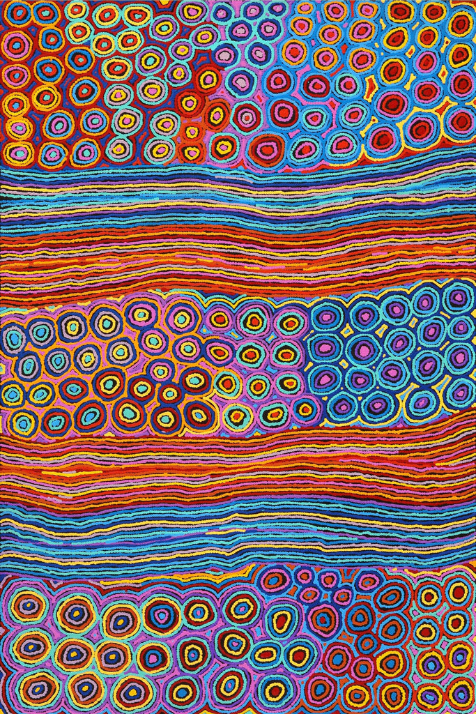 Aboriginal Artwork by Antonia Napangardi Michaels, Lappi Lappi Jukurrpa, 183x122cm
