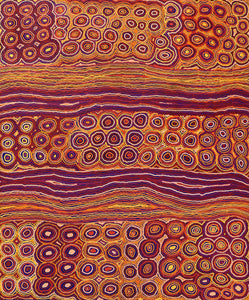 Aboriginal Art by Antonia Napangardi Michaels, Lappi Lappi Jukurrpa, 183x152cm - ART ARK®