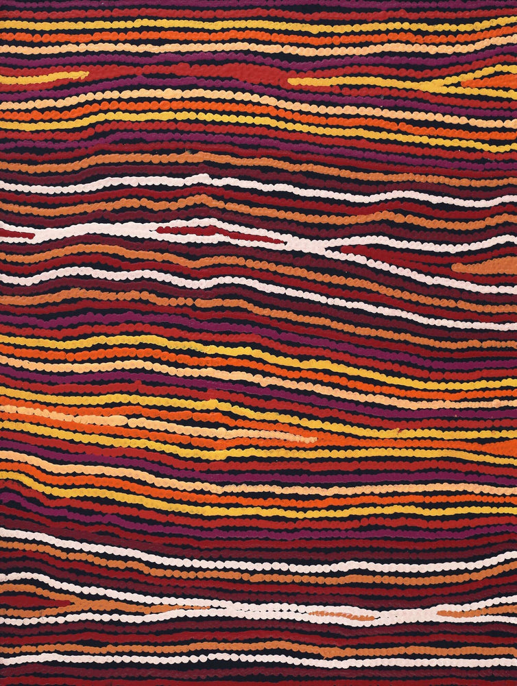 Aboriginal Artwork by Antonia Napangardi Michaels, Lappi Lappi Jukurrpa, 61x46cm