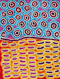 Aboriginal Artwork by Antonia Napangardi Michaels, Lappi Lappi Jukurrpa, 61x46cm