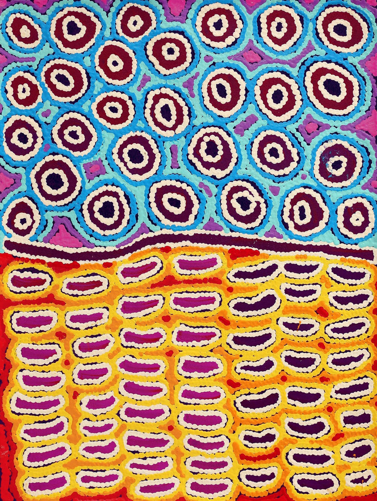 Aboriginal Artwork by Antonia Napangardi Michaels, Lappi Lappi Jukurrpa, 61x46cm