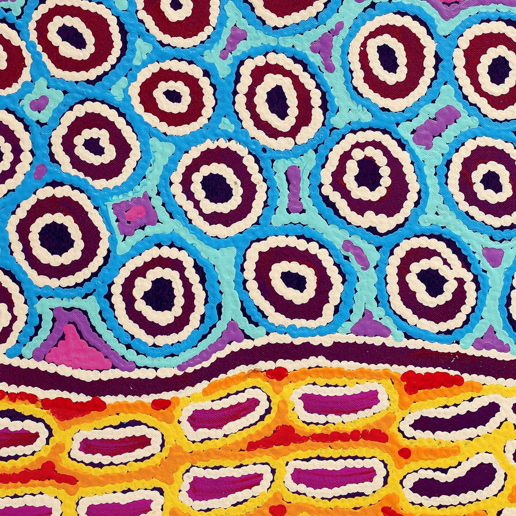 Aboriginal Artwork by Antonia Napangardi Michaels, Lappi Lappi Jukurrpa, 61x46cm