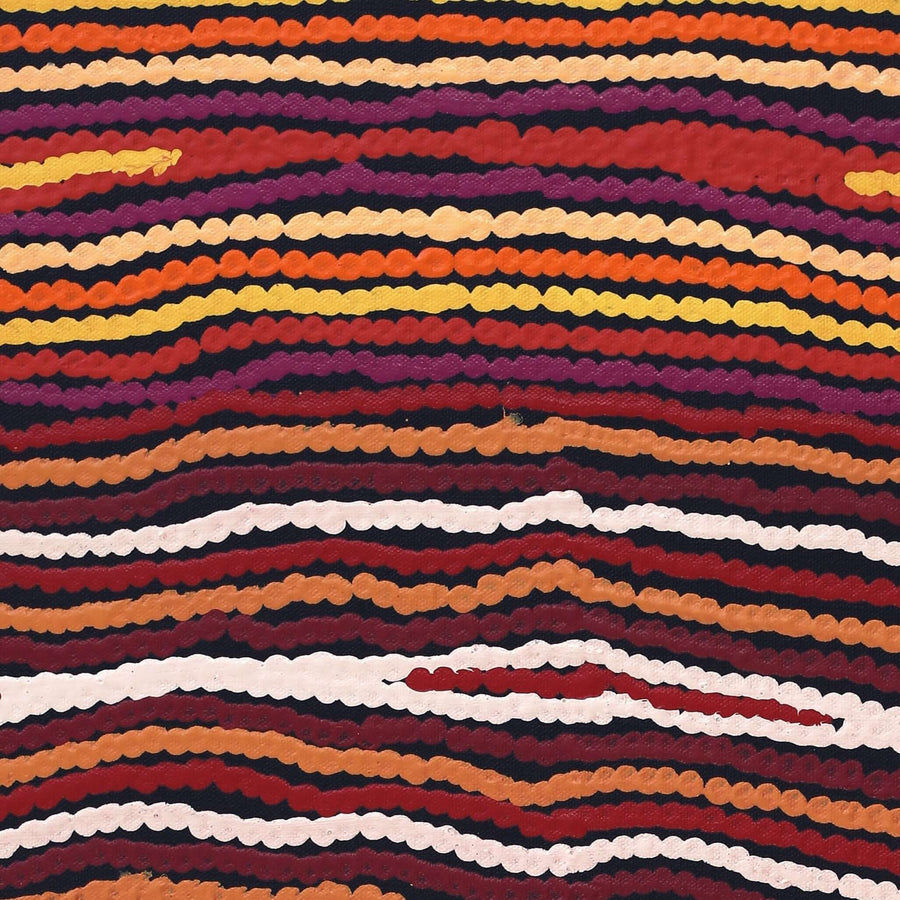 Aboriginal Artwork by Antonia Napangardi Michaels, Lappi Lappi Jukurrpa, 61x46cm