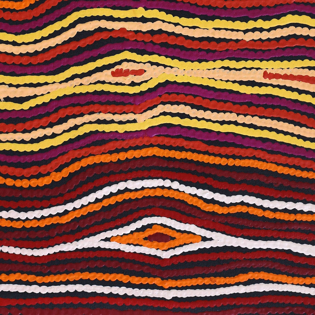 Aboriginal Artwork by Antonia Napangardi Michaels, Lappi Lappi Jukurrpa, 61x46cm
