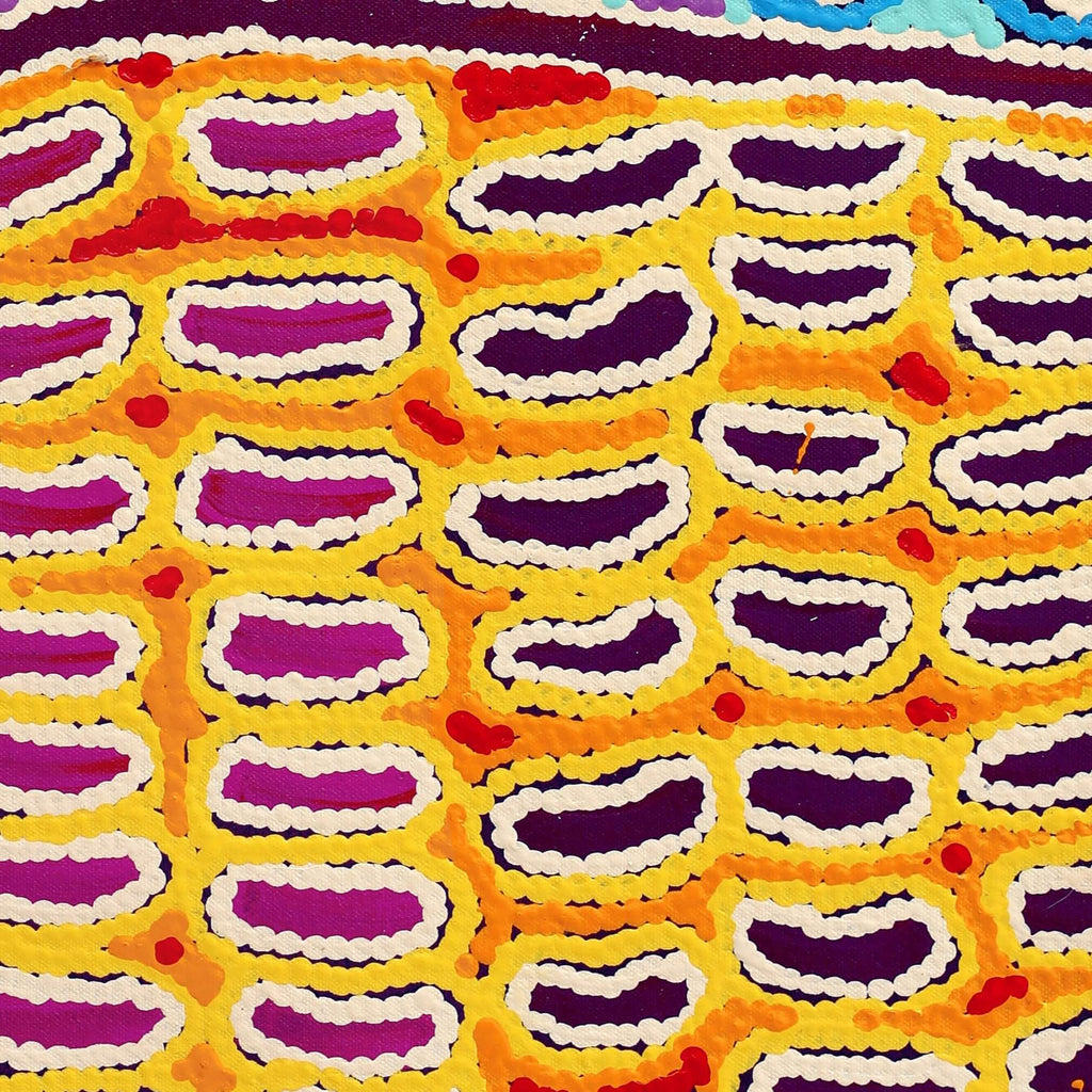 Aboriginal Artwork by Antonia Napangardi Michaels, Lappi Lappi Jukurrpa, 61x46cm