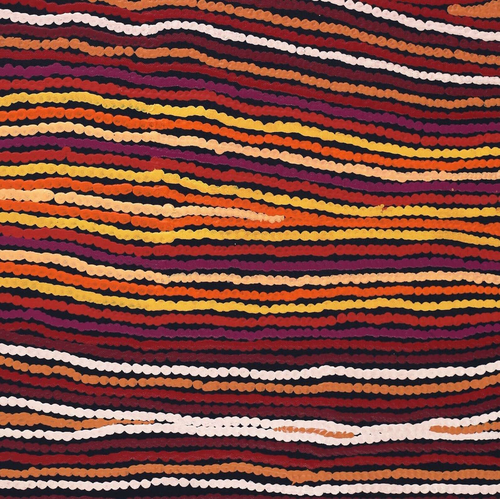Aboriginal Artwork by Antonia Napangardi Michaels, Lappi Lappi Jukurrpa, 61x46cm