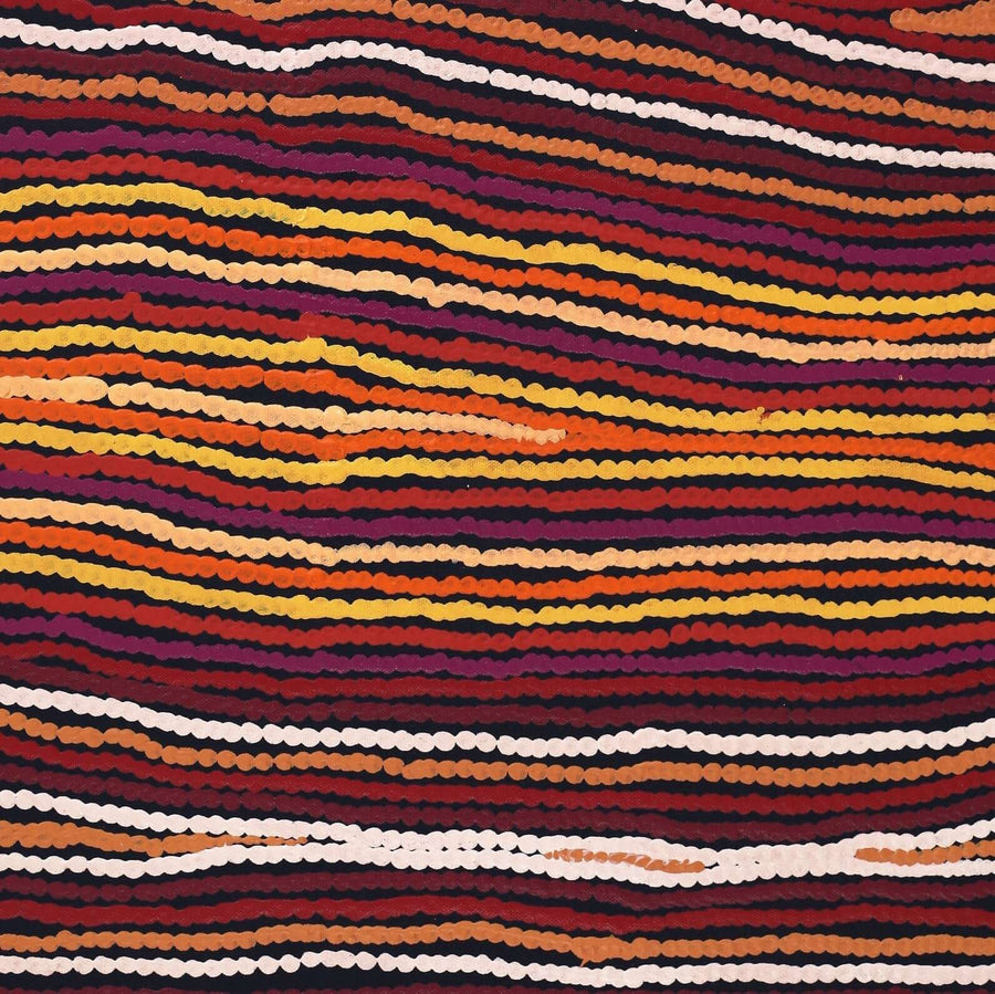 Aboriginal Artwork by Antonia Napangardi Michaels, Lappi Lappi Jukurrpa, 61x46cm
