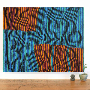 Aboriginal Art by Antonia Napangardi Michaels, Lappi Lappi Jukurrpa, 76x61cm - ART ARK®
