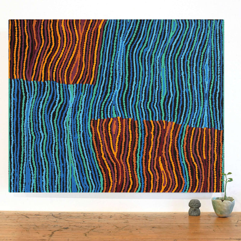 Aboriginal Artwork by Antonia Napangardi Michaels, Lappi Lappi Jukurrpa, 76x61cm