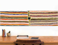 Aboriginal Artwork by Ben Jangala Gallagher, Janyinki Jukurrpa (Janyinki Dreaming), 122x30cm