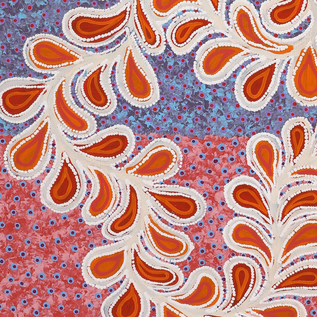 Aboriginal Artwork by Brenda Punytjina Armstrong, Honey Grevillea Dreaming, 152x61cm