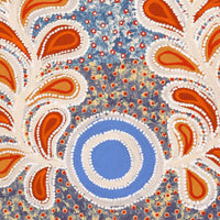 Aboriginal Artwork by Brenda Punytjina Armstrong, Kaliny-kalinypa / Ultukunpa Jukurrpa - Honey Grevillea Dreaming, 76x46cm