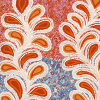 Aboriginal Artwork by Brenda Punytjina Armstrong, Kaliny-kalinypa / Ultukunpa Jukurrpa - Honey Grevillea Dreaming, 76x46cm