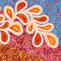 Aboriginal Artwork by Brenda Punytjina Armstrong, Kaliny-kalinypa / Ultukunpa Jukurrpa - Honey Grevillea Dreaming, 91x76cm