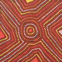 Aboriginal Artwork by Carol Nampijinpa Larry, Karnta Jukurrpa (Womens Dreaming), 30x30cm