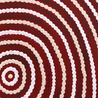 Aboriginal Artwork by Carol Nampijinpa Larry, Karnta Jukurrpa (Womens Dreaming), 30x30cm
