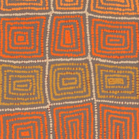 Aboriginal Artwork by Carol Nampijinpa Larry, Karnta Jukurrpa (Womens Dreaming), 76x30cm