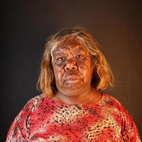 Aboriginal Artwork by Carol Nampijinpa Larry, Karnta Jukurrpa (Womens Dreaming), 76x61cm