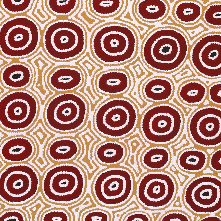 Aboriginal Artwork by Cecily Napanangka Marshall, Pikilyi Jukurrpa (Vaughan Springs Dreaming), 122x61cm