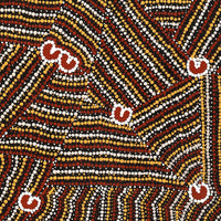 Aboriginal Artwork by Celestine Nungarrayi Tex, Lappi Lappi Jukurrpa, 107x46cm