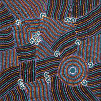 Aboriginal Artwork by Celestine Nungarrayi Tex, Lappi Lappi Jukurrpa, 61x61cm