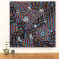 Aboriginal Artwork by Celestine Nungarrayi Tex, Lappi Lappi Jukurrpa, 61x61cm