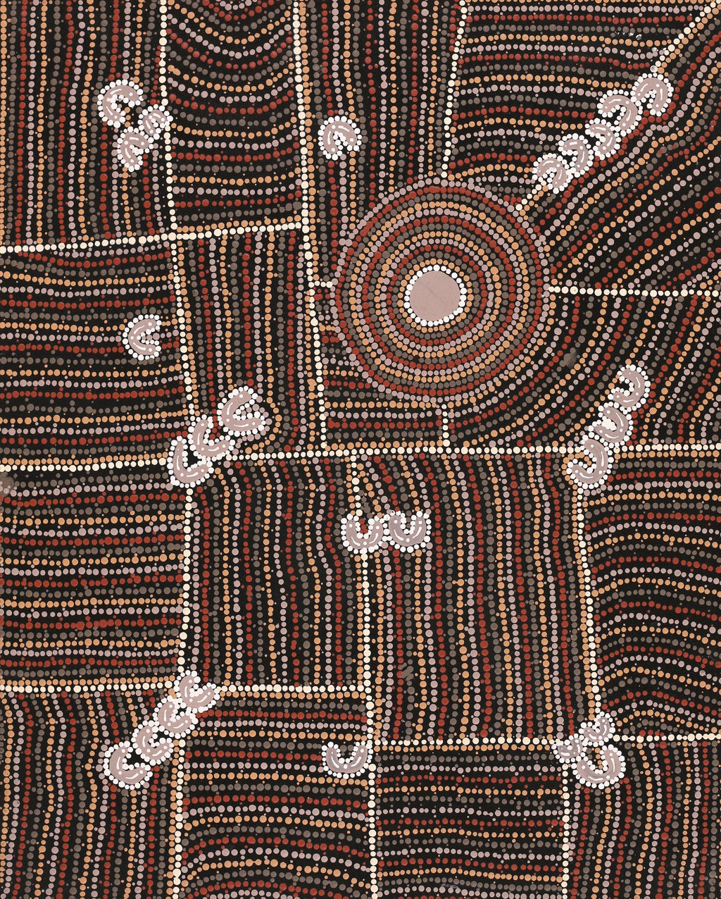 Aboriginal Artwork by Celestine Nungarrayi Tex, Lappi Lappi Jukurrpa, 76x61cm