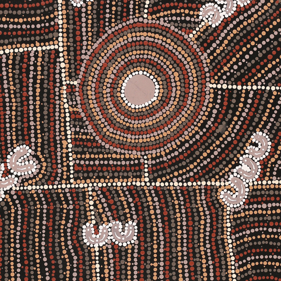Aboriginal Artwork by Celestine Nungarrayi Tex, Lappi Lappi Jukurrpa, 76x61cm