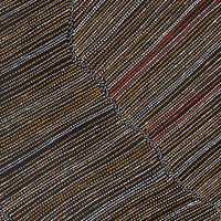 Aboriginal Artwork by Chantelle Nampijinpa Robertson, Ngapa Jukurrpa (Water Dreaming) - Puyurru, 107x91cm