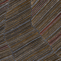 Aboriginal Artwork by Chantelle Nampijinpa Robertson, Ngapa Jukurrpa (Water Dreaming) - Puyurru, 107x91cm