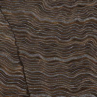 Aboriginal Artwork by Chantelle Nampijinpa Robertson, Ngapa Jukurrpa (Water Dreaming) - Puyurru, 122x107cm
