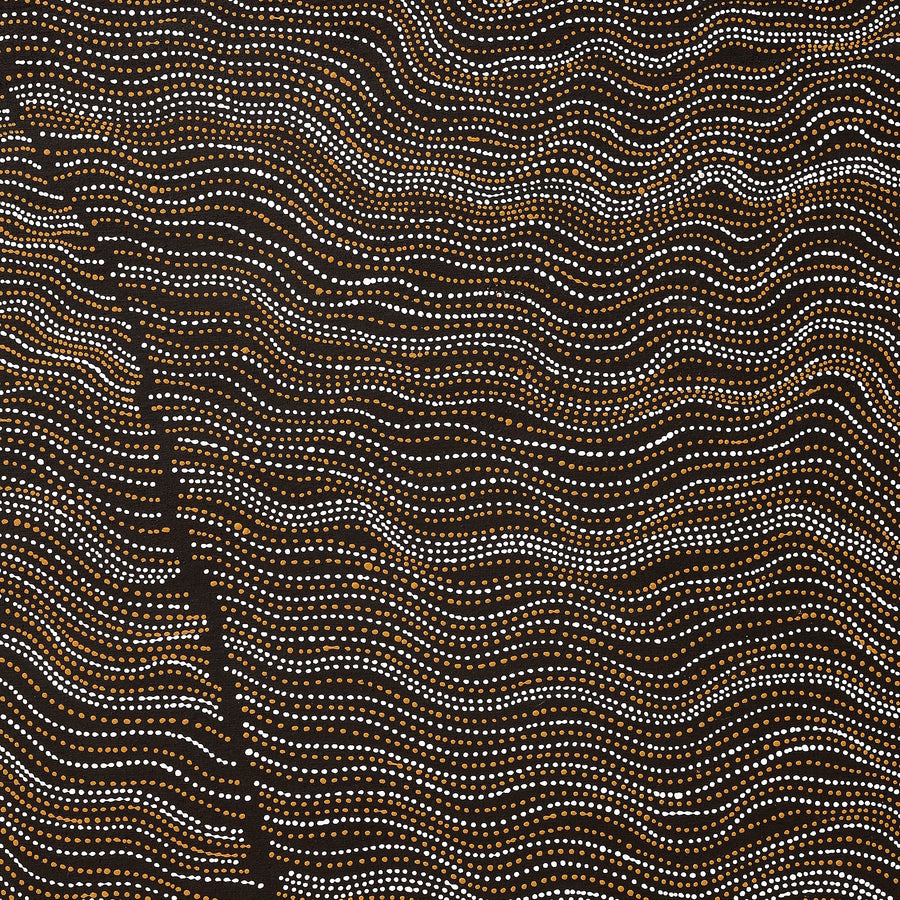 Aboriginal Artwork by Chantelle Nampijinpa Robertson, Ngapa Jukurrpa (Water Dreaming) - Puyurru, 122x107cm