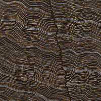 Aboriginal Artwork by Chantelle Nampijinpa Robertson, Ngapa Jukurrpa (Water Dreaming) - Puyurru, 122x107cm