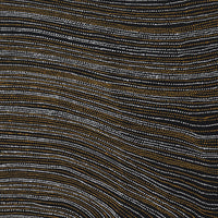 Aboriginal Artwork by Chantelle Nampijinpa Robertson, Ngapa Jukurrpa (Water Dreaming) - Puyurru, 183x122cm