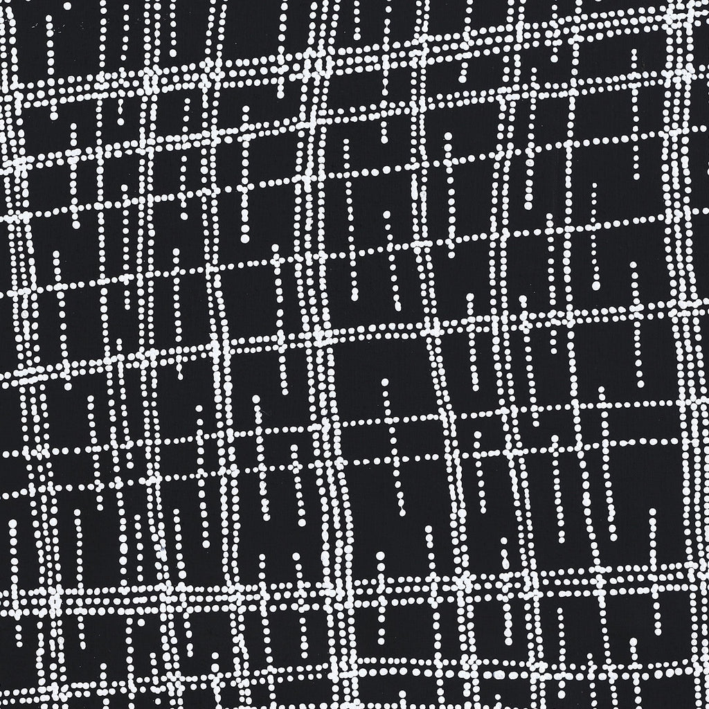 Aboriginal Artwork by Chantelle Nampijinpa Robertson, Ngapa Jukurrpa (Water Dreaming) - Puyurru, 61x61cm