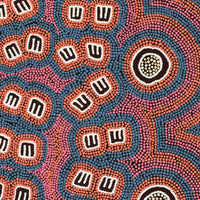Aboriginal Artwork by Chris Japanangka Michaels, Janganpa Jukurrpa - Mawurrji, 91x76cm