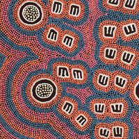 Aboriginal Artwork by Chris Japanangka Michaels, Janganpa Jukurrpa - Mawurrji, 91x76cm