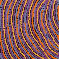 Aboriginal Artwork by Christine Napanangka Michaels, Lappi Lappi Jukurrpa, 30x30cm