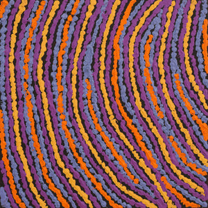 Aboriginal Art by Christine Napanangka Michaels, Lappi Lappi Jukurrpa, 30x30cm - ART ARK®