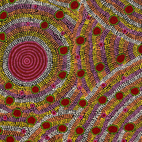 Aboriginal Artwork by Christine Nungarrayi Brown, Karnta Jukurrpa (Womens Dreaming), 107x76cm