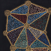 Aboriginal Artwork by Christopher Japangardi Michaels, Ngapa Jukurrpa (Water Dreaming) - Puyurru, 122x61cm