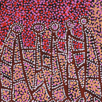 Aboriginal Artwork by Clarissa Nangala Williams, Ngapa Jukurrpa (Water Dreaming) - Puyurru, 76x30cm