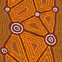 Aboriginal Artwork by Cynthia Nakamarra Wheeler, Yurrampi Jukurrpa (Honey Ant Dreaming), 91x30cm