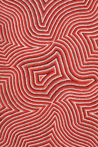 Aboriginal Artwork by Deanne Nakamarra White, Janmarda Jukurrpa (Bush Onion Dreaming), 91x61cm