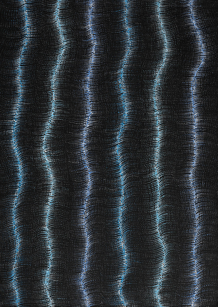 Aboriginal Artwork by Debbie Napaljarri Brown, Wanakiji Jukurrpa (Bush Tomato Dreaming), 107x76cm