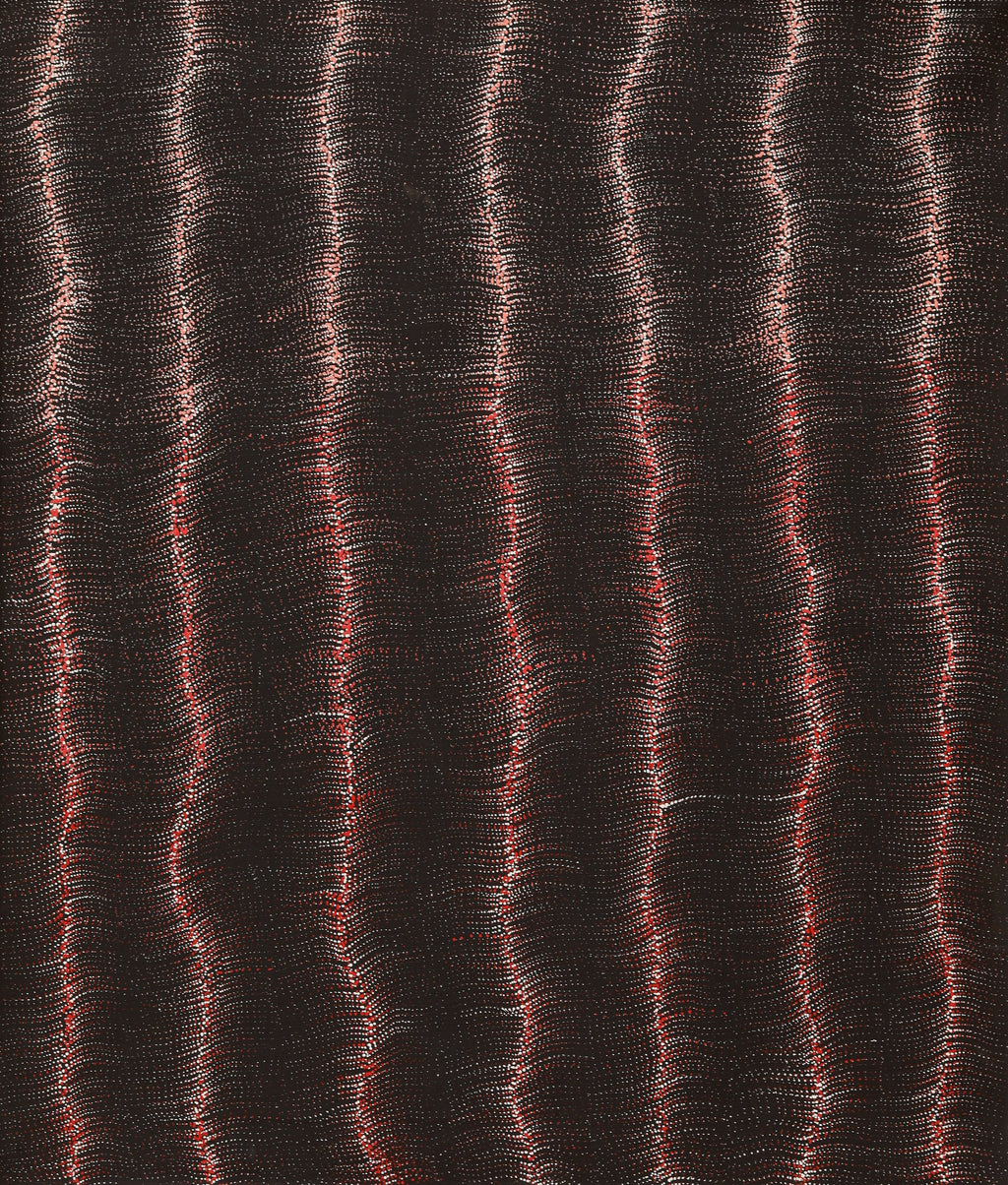 Aboriginal Artwork by Debbie Napaljarri Brown, Wanakiji Jukurrpa (Bush Tomato Dreaming), 107x91cm