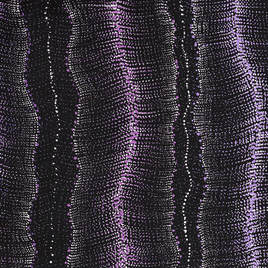 Aboriginal Artwork by Debbie Napaljarri Brown, Wanakiji Jukurrpa (Bush Tomato Dreaming), 122x61cm